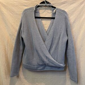 moon & madison Light Blue V-Neck Sweater